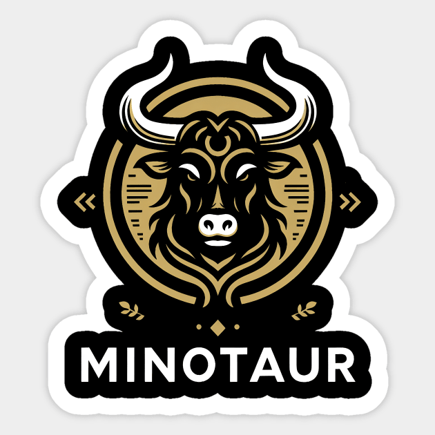 MINOTAUR Sticker by Papernime